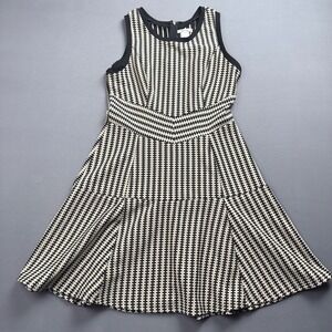 Esley Women's‎ Black & White Houndstooth Dress Size M